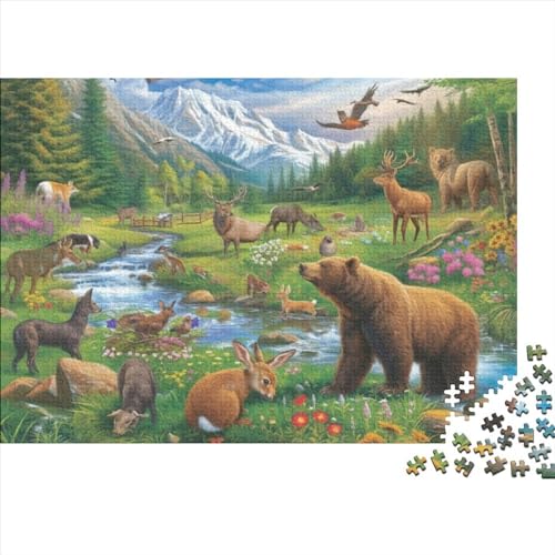Puzzles Für Erwachsene 300 Teile Spring Bear Puzzle Als Geschenk Für Erwachsene 300pcs (40x28cm) von CPXSEMAZA