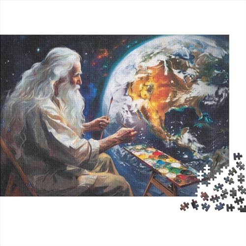 Puzzles Für Erwachsene 500 Teile Holzpuzzle Earth Creator Puzzle-Kunstwerk, Puzzle-Wanddekoration, Einzigartige Geburtstags 500pcs (52x38cm) von CPXSEMAZA