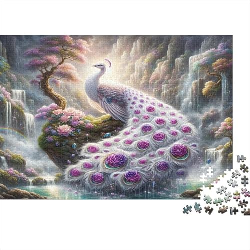 Puzzles Für Erwachsene 500 Teile Holzpuzzle Peacock Puzzle-Kunstwerk, Puzzle-Wanddekoration, Einzigartige Geburtstags 500pcs (52x38cm) von CPXSEMAZA