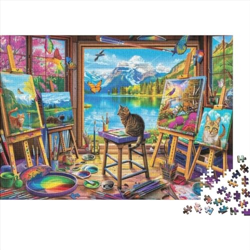 Studio Cabin by The Lake Puzzles Für Erwachsene 500 Puzzles Für Erwachsene 500 Teile Puzzle 500 Teile Puzzles 500pcs (52x38cm) von CPXSEMAZA