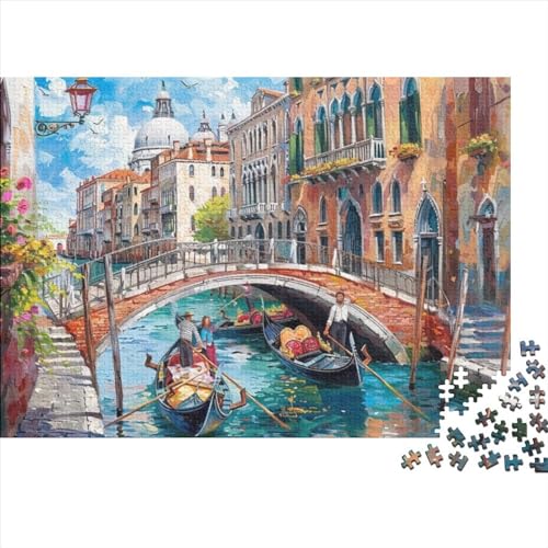 Venice Canals Puzzles 300 Teile Für Erwachsene Puzzles Für Erwachsene 300 Teile Puzzle Lernspiele Ungelöstes Puzzle 300pcs (40x28cm) von CPXSEMAZA