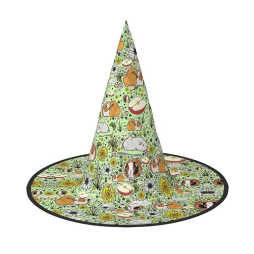 1 PC Halloween Hut - Meerschweinchen Druck Hexen Dekor Party Hexe Kostüm Spitze Horn Kappe Festliches Geschenk 1 PC Halloween Hut - Meerschweinchen Druck Hexen Dekor Party Hexe Kostüm Spitze Horn Kappe Festliches Geschenk von CPyuqw