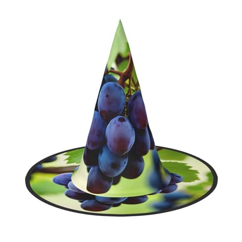 1 PC Halloween Hut - Trauben Druck Hexen Dekor Party Hexe Kostüm Spitze Horn Kappe Festliches Geschenk 1 PC Halloween Hut - Trauben Druck Hexen Dekor Party Hexe Kostüm Spitze Horn Kappe Festliches Geschenk von CPyuqw