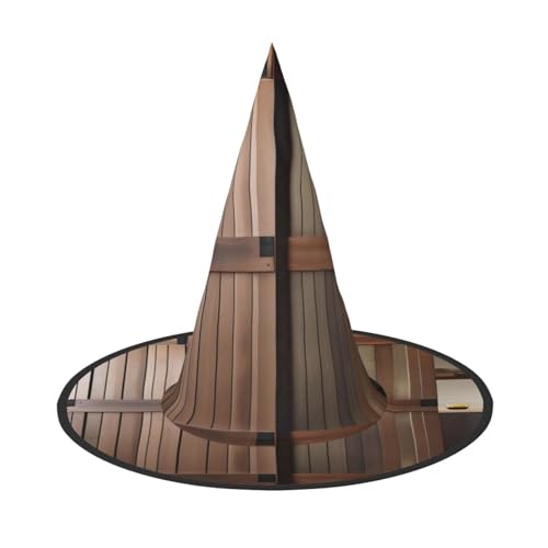 1 x Halloween-Hut – Blaugrüne Scheunentür Blumendruck Hexen Dekor Party Hexenkostüm, spitze Hornkappe, festliches Geschenk 1 x Halloween-Hut – Blaugrüne Scheunentür Blumendruck Hexen Dekor Party Hexenkostüm, spitze Hornkappe, festliches Geschenk von CPyuqw