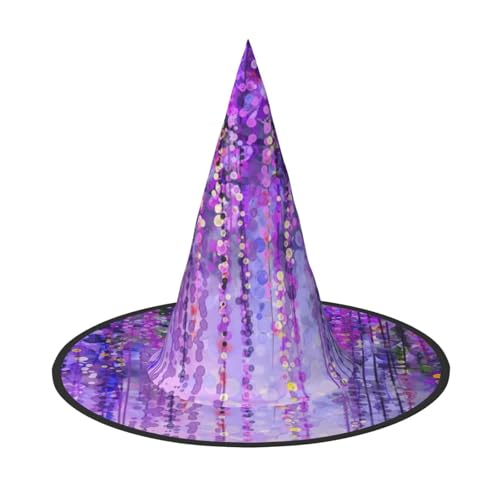 2 Stück Halloween-Hut – Blumenbaum-Druck, Hexendekoration, Party, Hexenkostüm, spitze Hornkappe, festliches Geschenk 2 Stück Halloween-Hut – Blumenbaum-Druck, Hexendekoration, Party, Hexenkostüm, spitze Hornkappe, festliches Geschenk von CPyuqw