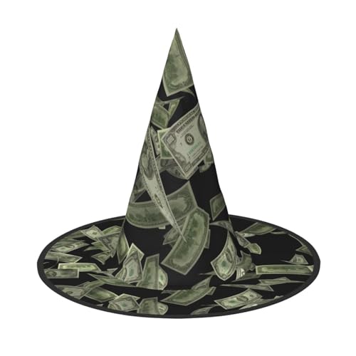2 Stück Halloween-Hut – Dollarzeichen Gelddruck Hexen Dekor Party Hexenkostüm, spitze Hornkappe, festliches Geschenk 2 Stück Halloween-Hut – Dollarzeichen Gelddruck Hexen Dekor Party Hexenkostüm, spitze Hornkappe, festliches Geschenk von CPyuqw