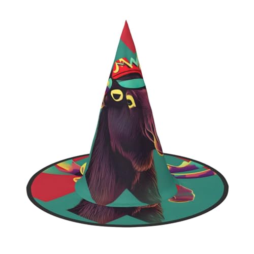 2 Stück Halloween-Hut – Elch-Druck, Hexendekoration, Party, Hexenkostüm, spitze Hornkappe, festliches Geschenk 2 Stück Halloween-Hut – Elch-Druck, Hexendekoration, Party, Hexenkostüm, spitze Hornkappe, festliches Geschenk von CPyuqw