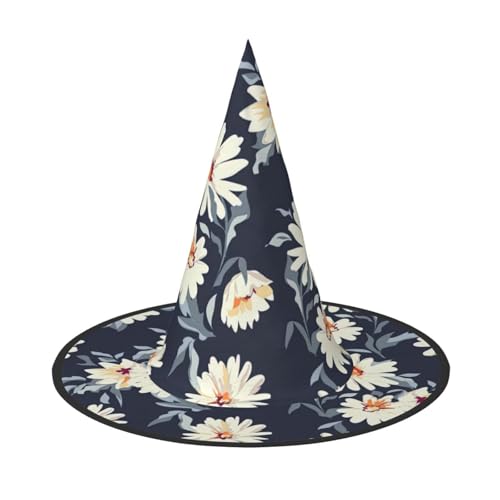 2 Stück Halloween-Hut – Gänseblümchen-Druck, Hexendekoration, Party, Hexenkostüm, spitze Hornkappe, festliches Geschenk 2 Stück Halloween-Hut – Gänseblümchen-Druck, Hexendekoration, Party, Hexenkostüm, spitze Hornkappe, festliches Geschenk von CPyuqw