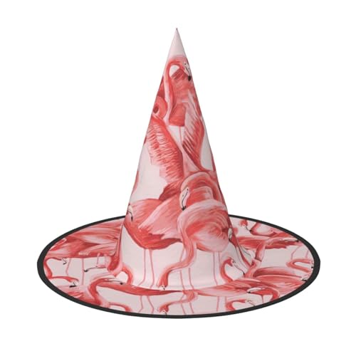 3 Stück Halloween-Hut – Flamingo-Druck, Hexendekoration, Party, Hexenkostüm, spitze Hornkappe, festliches Geschenk 3 Stück Halloween-Hut – Flamingo-Druck, Hexendekoration, Party, Hexenkostüm, spitze Hornkappe, festliches Geschenk von CPyuqw