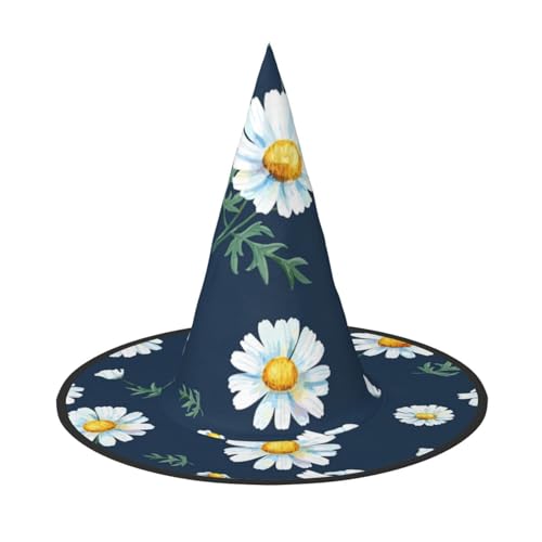 3 Stück Halloween-Hut – Gänseblümchen-Druck, Hexendekoration, Party, Hexenkostüm, spitze Hornkappe, festliches Geschenk 3 Stück Halloween-Hut – Gänseblümchen-Druck, Hexendekoration, Party, Hexenkostüm, spitze Hornkappe, festliches Geschenk von CPyuqw