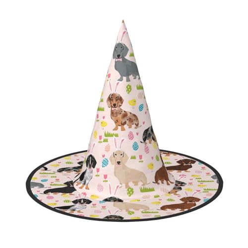 3 Stück Halloween-Hut – Hunde-Blumendruck, Hexendekoration, Party, Hexenkostüm, spitze Hornkappe, festliches Geschenk 3 Stück Halloween-Hut – Hunde-Blumendruck, Hexendekoration, Party, Hexenkostüm, spitze Hornkappe, festliches Geschenk von CPyuqw