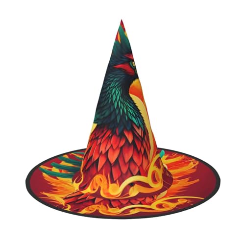 3 Stück Halloween-Hut – Phoenix-Druck, Hexendekoration, Party, Hexenkostüm, spitze Hornkappe, festliches Geschenk 3 Stück Halloween-Hut – Phoenix-Druck, Hexendekoration, Party, Hexenkostüm, spitze Hornkappe, festliches Geschenk von CPyuqw