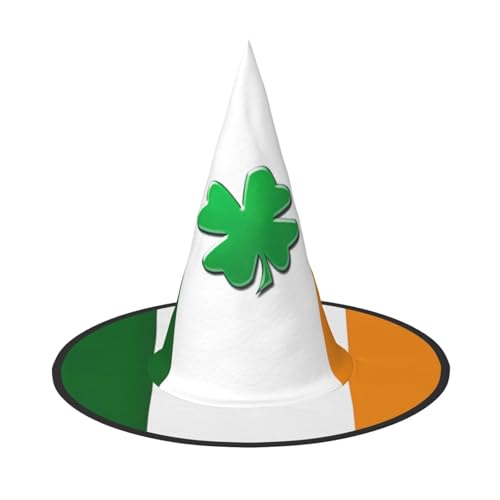Halloween-Hut – Irische Flagge, Hexendekoration, Party, Hexenkostüm, spitze Hornkappe, festliches Geschenk, 2 Stück von CPyuqw