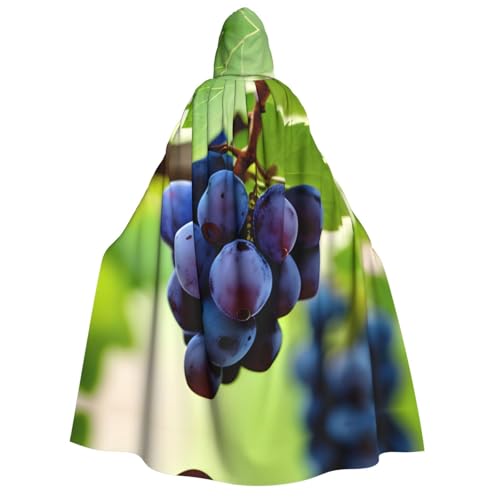 Halloween Kapuzenumhang Kostüm - Unisex Erwachsene Grape Print Cape für Partys, Karneval, Comic Ausstellungen Halloween Kapuzenumhang Kostüm - Unisex Erwachsene Grape Print Cape für Partys, Karneval, Comic Ausstellungen von CPyuqw