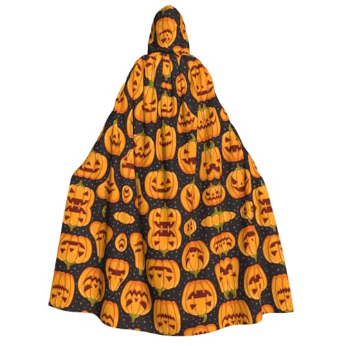 Halloween Kapuzenumhang Kostüm - Unisex Erwachsene Halloween Kürbis Muster Druck Umhang für Partys, Karneval, Comic Ausstellungen Halloween Kapuzenumhang Kostüm - Unisex Erwachsene Halloween Kürbis Muster Druck Umhang für Partys, Karneval, Comic Ausstellungen von CPyuqw