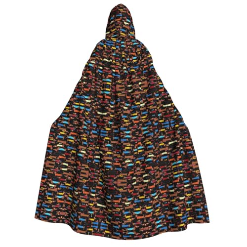 Halloween Kapuzenumhang Kostüm - Unisex Erwachsene I Love My Dog Dackel Print Cape für Partys, Karneval, Comic Ausstellungen Halloween Kapuzenumhang Kostüm - Unisex Erwachsene I Love My Dog Dackel Print Cape für Partys, Karneval, Comic Ausstellungen von CPyuqw