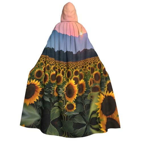 Halloween Kapuzenumhang Kostüm – Unisex Erwachsene Sonnenblume Sonne Druck Umhang für Partys, Karneval, Comic Ausstellungen Halloween Kapuzenumhang Kostüm – Unisex Erwachsene Sonnenblume Sonne Druck Umhang für Partys, Karneval, Comic Ausstellungen von CPyuqw