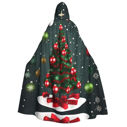 Halloween Kapuzenumhang Kostüm - Unisex Erwachsene Weihnachtsbaum und Ball Druck Umhang für Partys, Karneval, Comic Ausstellungen Halloween Kapuzenumhang Kostüm - Unisex Erwachsene Weihnachtsbaum und Ball Druck Umhang für Partys, Karneval, Comic Ausstellungen von CPyuqw