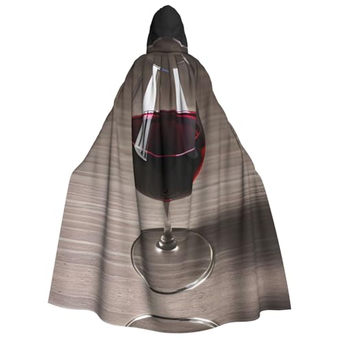Halloween Kapuzenumhang Kostüm - Unisex Erwachsene Weinflasche Glas Druck Umhang für Partys, Karneval, Comic Ausstellungen Halloween Kapuzenumhang Kostüm - Unisex Erwachsene Weinflasche Glas Druck Umhang für Partys, Karneval, Comic Ausstellungen von CPyuqw