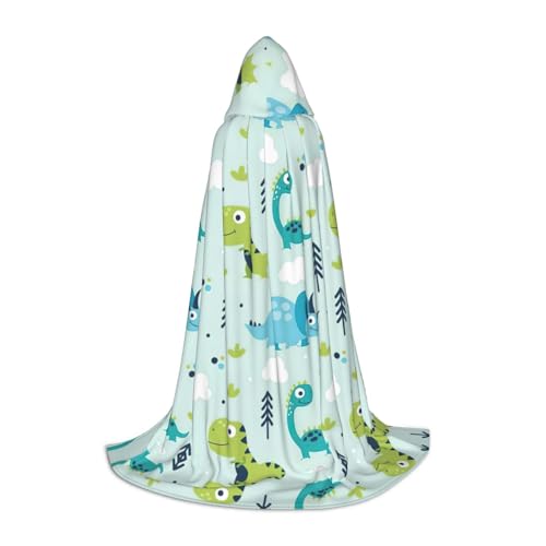 L Halloween Kapuzenumhang - Unisex Dinosaurier Muster Volldruck Kostüm für Party Karneval Comic Ausstellung L Halloween Kapuzenumhang - Unisex Dinosaurier Muster Volldruck Kostüm für Party Karneval Comic Ausstellung von CPyuqw