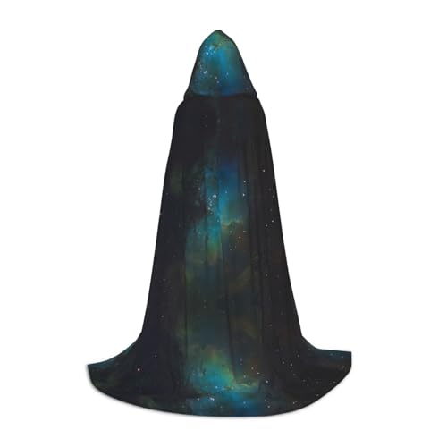 L Halloween Kapuzenumhang - Unisex Galaxy Grün Volldruck Kostüm für Party Karneval Comic Ausstellung L Halloween Kapuzenumhang - Unisex Galaxy Grün Volldruck Kostüm für Party Karneval Comic Ausstellung von CPyuqw