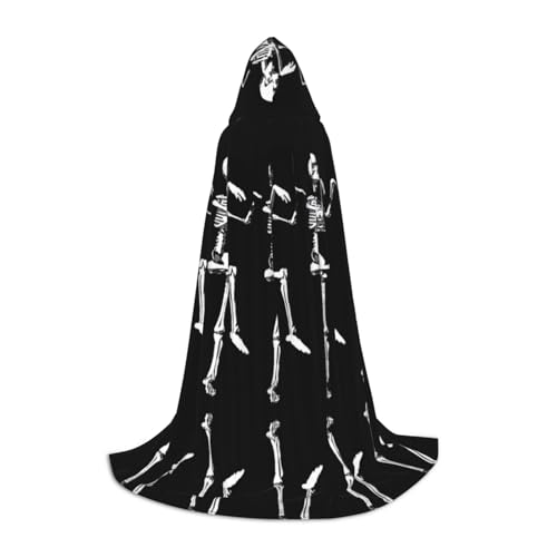 L Halloween Kapuzenumhang - Unisex Halloween bewegliches Skelett Schädel Volldruck Kostüm für Partys, Karneval und Comic Ausstellungen L Halloween Kapuzenumhang - Unisex Halloween bewegliches Skelett Schädel Volldruck Kostüm für Partys, Karneval und Comic Ausstellungen von CPyuqw