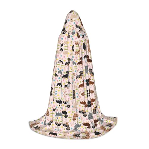 L Halloween Kapuzenumhang - Unisex Hund Blume Volldruck Kostüm für Partys, Karneval und Comic Ausstellungen L Halloween Kapuzenumhang - Unisex Hund Blume Volldruck Kostüm für Partys, Karneval und Comic Ausstellungen von CPyuqw