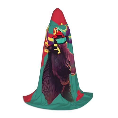 M Halloween Kapuzen Umhang Unisex Elch Volldruck Kostüm für Party Karneval Comic Ausstellung M Halloween Kapuzen Umhang Unisex Elch Volldruck Kostüm für Party Karneval Comic Ausstellung von CPyuqw