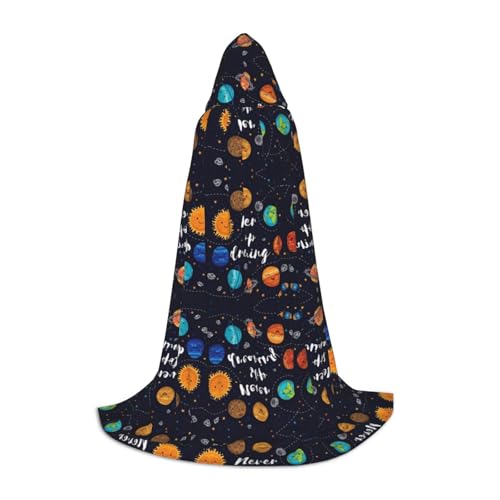 M Halloween Kapuzenumhang - Unisex Cute Planet Full Print Kostüm für Party, Karneval, Comic Ausstellung M Halloween Kapuzenumhang - Unisex Cute Planet Full Print Kostüm für Party, Karneval, Comic Ausstellung von CPyuqw