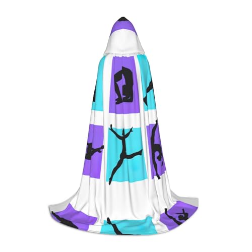 M Halloween Kapuzenumhang Unisex Gymnastik Spiel Volldruck Kostüm für Party Karneval Comic Ausstellung von CPyuqw