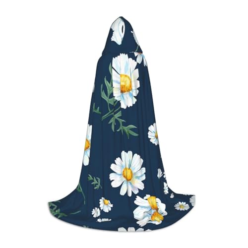 S Halloween Kapuzenumhang - Unisex Gänseblümchen Volldruck Kostüm für Partys, Karneval und Comic Ausstellungen von CPyuqw