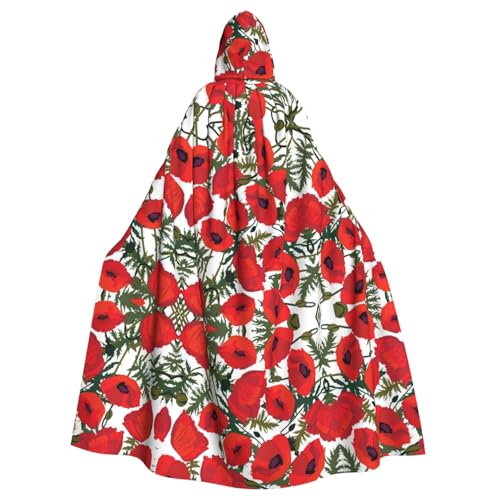 Unisex Halloween Kapuzenumhang – Blumenmuster, Volldruck, Erwachsenenkostüm, Umhang für Cosplay, Party und Themenveranstaltungen Unisex Halloween Kapuzenumhang – Blumenmuster, Volldruck, Erwachsenenkostüm, Umhang für Cosplay, Party und Themenveranstaltungen von CPyuqw