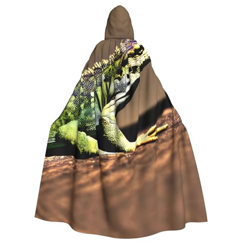 Unisex Halloween Kapuzenumhang - Eidechse HD Volldruck Erwachsenenkostüm Umhang für Cosplay, Party und Themenveranstaltungen Unisex Halloween Kapuzenumhang - Eidechse HD Volldruck Erwachsenenkostüm Umhang für Cosplay, Party und Themenveranstaltungen von CPyuqw
