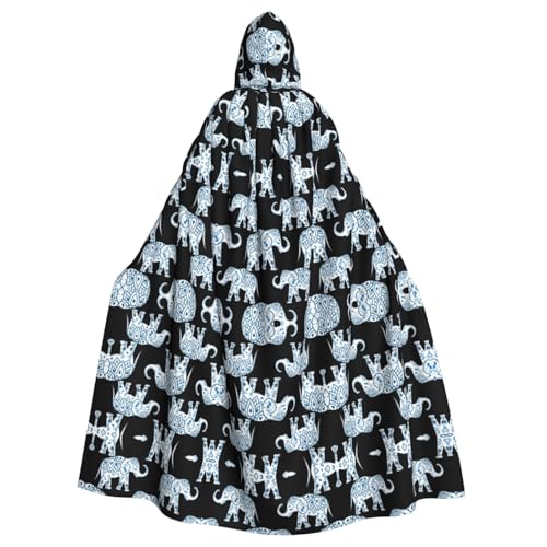 Unisex Halloween Kapuzenumhang - Elefant Volldruck Erwachsenenkostüm Umhang für Cosplay, Party und Themenveranstaltungen Unisex Halloween Kapuzenumhang - Elefant Volldruck Erwachsenenkostüm Umhang für Cosplay, Party und Themenveranstaltungen von CPyuqw