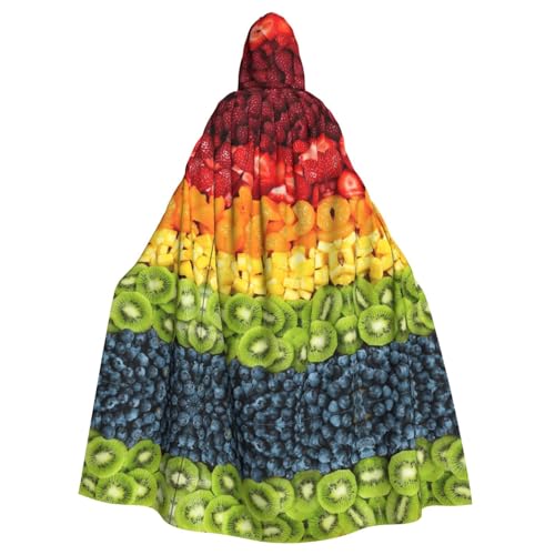 Unisex Halloween Kapuzenumhang – Frucht-Regenbogen Volldruck Erwachsenenkostüm Umhang für Cosplay, Party und Themenveranstaltungen Unisex Halloween Kapuzenumhang – Frucht-Regenbogen Volldruck Erwachsenenkostüm Umhang für Cosplay, Party und Themenveranstaltungen von CPyuqw