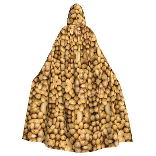 Unisex Halloween Kapuzenumhang – Gartenkartoffeln Volldruck Erwachsenenkostüm Umhang für Cosplay, Party und Themenveranstaltungen Unisex Halloween Kapuzenumhang – Gartenkartoffeln Volldruck Erwachsenenkostüm Umhang für Cosplay, Party und Themenveranstaltungen von CPyuqw