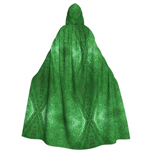 Unisex Halloween Kapuzenumhang – Grüne Pailletten Funkeln Volldruck Erwachsenenkostüm Umhang für Cosplay, Party und Themenveranstaltungen Unisex Halloween Kapuzenumhang – Grüne Pailletten Funkeln Volldruck Erwachsenenkostüm Umhang für Cosplay, Party und Themenveranstaltungen von CPyuqw
