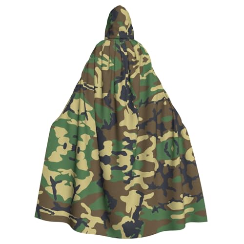 Unisex Halloween Kapuzenumhang – Grüner Militär-Camouflage-Volldruck, Erwachsenenkostüm, Umhang für Cosplay, Party und Themenveranstaltungen Unisex Halloween Kapuzenumhang – Grüner Militär-Camouflage-Volldruck, Erwachsenenkostüm, Umhang für Cosplay, Party und Themenveranstaltungen von CPyuqw