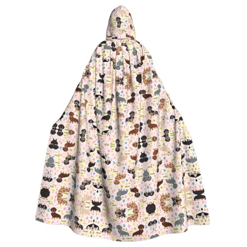 Unisex Halloween Kapuzenumhang – Hundeblume Volldruck Erwachsenenkostüm Umhang für Cosplay, Party und Themenveranstaltungen Unisex Halloween Kapuzenumhang – Hundeblume Volldruck Erwachsenenkostüm Umhang für Cosplay, Party und Themenveranstaltungen von CPyuqw
