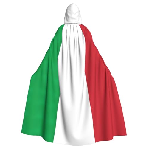 Unisex Halloween Kapuzenumhang – Italien-Flagge, Volldruck, Erwachsenenkostüm, Umhang für Cosplay, Party und Themenveranstaltungen Unisex Halloween Kapuzenumhang – Italien-Flagge, Volldruck, Erwachsenenkostüm, Umhang für Cosplay, Party und Themenveranstaltungen von CPyuqw