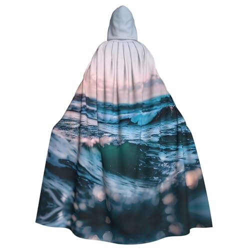 Unisex Halloween Kapuzenumhang – Ozeanwellen Volldruck Erwachsenenkostüm Umhang für Cosplay, Party und Themenveranstaltungen Unisex Halloween Kapuzenumhang – Ozeanwellen Volldruck Erwachsenenkostüm Umhang für Cosplay, Party und Themenveranstaltungen von CPyuqw