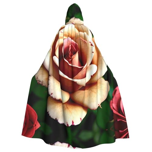 Unisex Halloween Kapuzenumhang - Rustikale Rose Blume Volldruck Erwachsenenkostüm Umhang für Cosplay, Party und Themenveranstaltungen Unisex Halloween Kapuzenumhang - Rustikale Rose Blume Volldruck Erwachsenenkostüm Umhang für Cosplay, Party und Themenveranstaltungen von CPyuqw