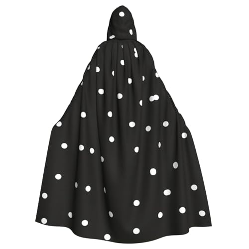 Unisex Halloween Kapuzenumhang – Schwarz & Weiß Volldruck Erwachsenenkostüm Umhang für Cosplay, Party und Themenveranstaltungen Unisex Halloween Kapuzenumhang – Schwarz & Weiß Volldruck Erwachsenenkostüm Umhang für Cosplay, Party und Themenveranstaltungen von CPyuqw