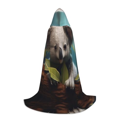 Dein umhang. Einen Delphin Spielen Halloween Kapuzenumhang - Zauberer Tunika Kapuzenrobe Halloween Umhang Cosplay Kostüme(Mo Meng Koala,Medium) von CQAHDSEVF