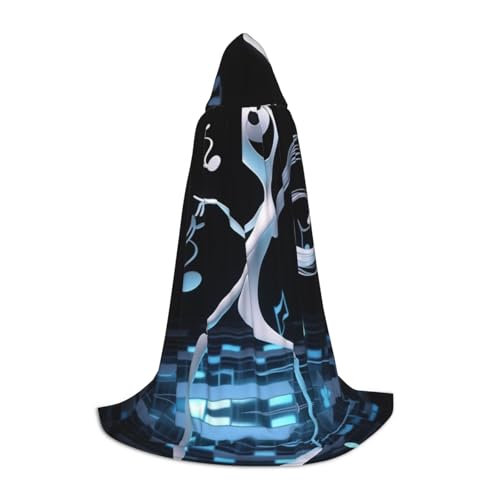 Dein umhang. Mini-Lollipop-Halloween-Kapuzenumhang – Zauberer-Tunika mit Kapuze, Robe, Halloween-Umhang, Cosplay-Kostüme(Jumping Byte Notes,Medium) von CQAHDSEVF