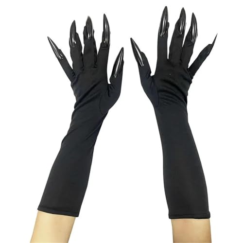 Dein umhang. Vampir-Hexen-Netzumhang mit Kapuze – & weißer durchsichtiger Umhang for Halloween, Gothic-Karnevalsparty-Kostüm for Männer und Frauen(Gloves 002) von CQAHDSEVF