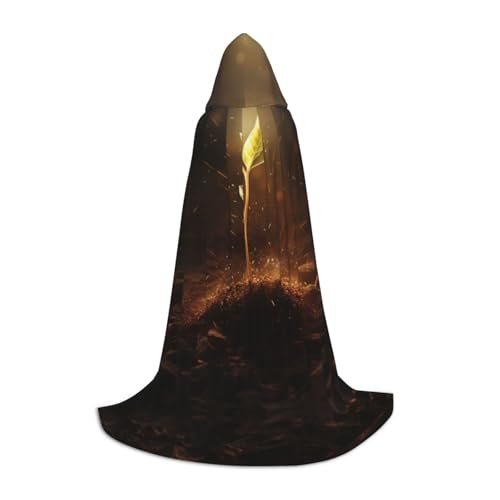 Dein umhang. Vulkanausbrüche Halloween Kapuzenumhang - Zauberer-Tunika Kapuzenrobe Halloween-Umhang Cosplay-Kostüme(Unearthed Seeds,Medium) von CQAHDSEVF