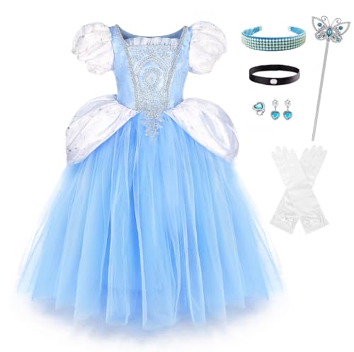 Aschenputtel-Kostüme für Mädchen, Halloween, Prinzessin, Verkleidung, ausgefallene Geburtstagsparty, Ballkleid Aschenputtel-Kostüme für Mädchen, Halloween, Prinzessin, Verkleidung, ausgefallene Geburtstagsparty, Ballkleid von CQDY