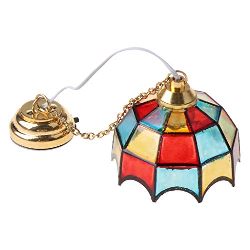 1:12 Maßstab LED Kronleuchter Deckenleuchte Modell Miniaturzubehör Wohnzimmer Schlafzimmer Spielzeug Dekoration 1:12 Maßstab LED Kronleuchter Deckenleuchte Modell Miniaturzubehör Wohnzimmer Schlafzimmer Spielzeug Dekoration von CQEAZ