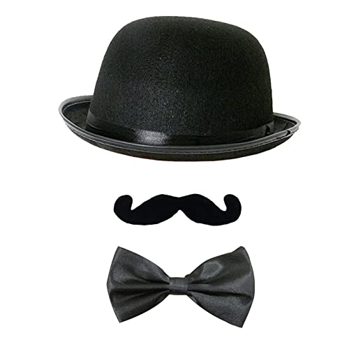 CQEAZ Cosplay Magier Hüte Faux Schnurrbart für Männer Magier Hut Fliege Modell Show Magier Hut Erwachsene Show Tools CQEAZ Cosplay Magier Hüte Faux Schnurrbart für Männer Magier Hut Fliege Modell Show Magier Hut Erwachsene Show Tools von CQEAZ